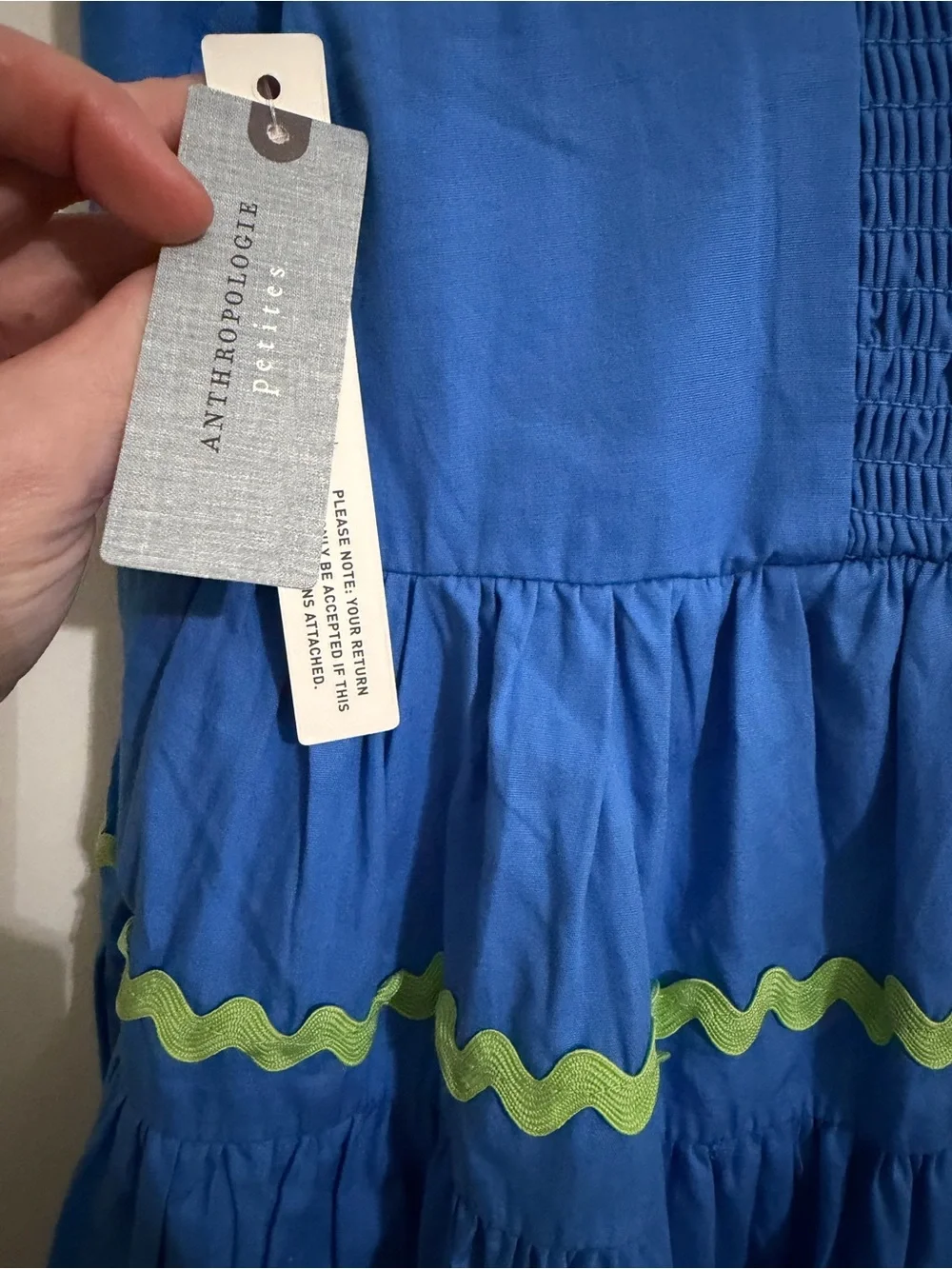 Anthropologie The Helena Square Neck Tiered Midi Dress NWT! - Picture 5 of 16